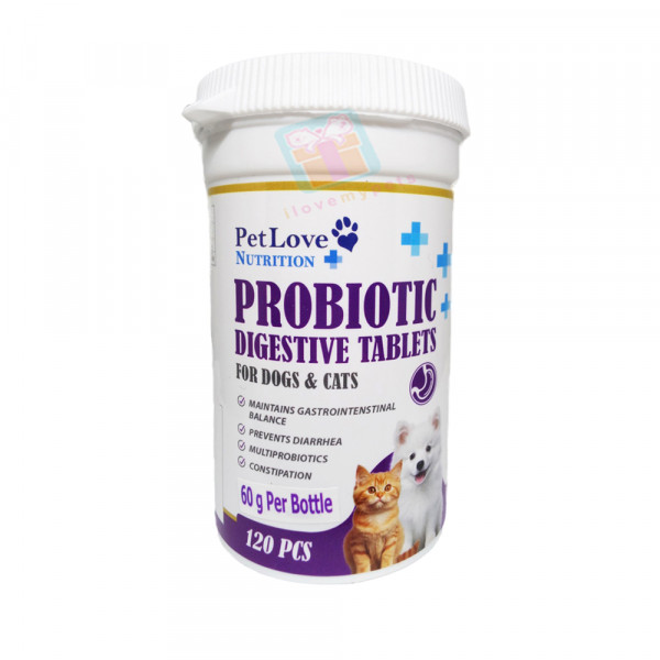 PetLove Nutrition, 3 Variants: Calcium Digestive Tablets, Multivitamins Tablets, Probiotic Tablets