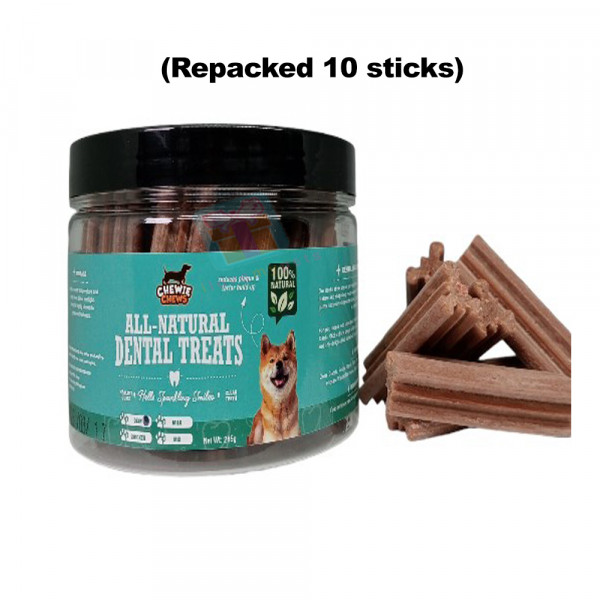 Chewie Chews Daily Dental Chews (Repacked 10 sticks)