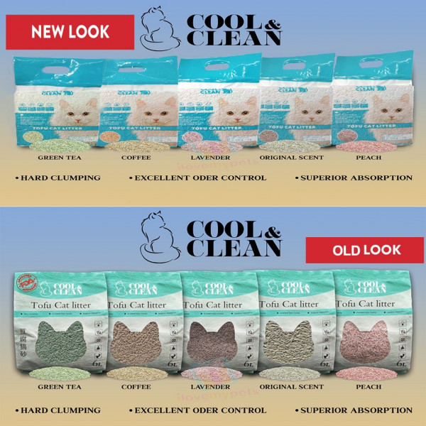 Cool & Clean Tofu Cat Litter 7L - 5 ...