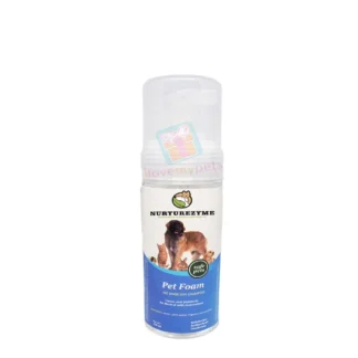 Pet Shampoo No Rinse-Nurturezyme Pet Dry Clean Foam Shampoo, 120 ml