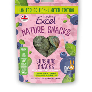 Burgess Excel Sunshine Snacks, Baked Nature Snacks With Blueberry & Spinach 60g