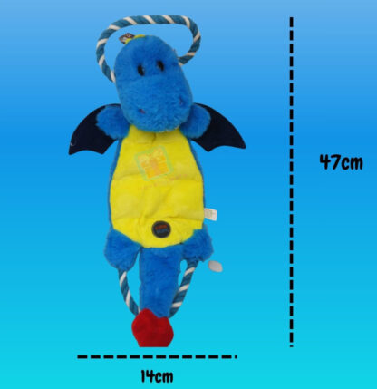 Squeakeroo Tuff Series, Multi Squeak & Tug Dinosaur - Image 2